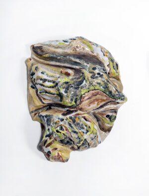 The World Where Rivers Ran Orange: Belt III Handmade ceramic wall art